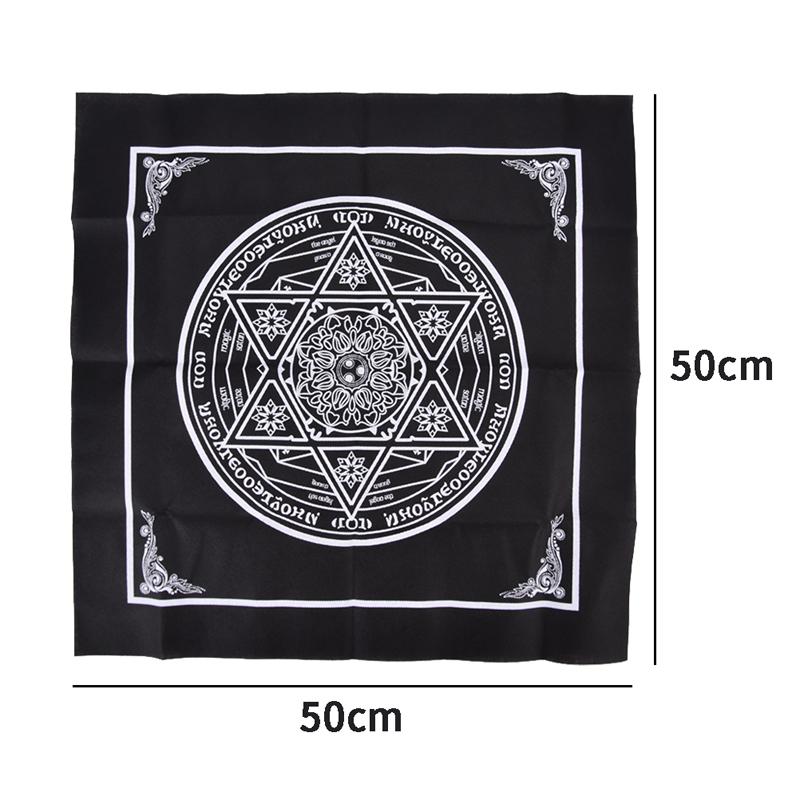 Tarot Tablecloth Divination Tarot Card Pad Pendulum Magic Pentacle Runes Cloth