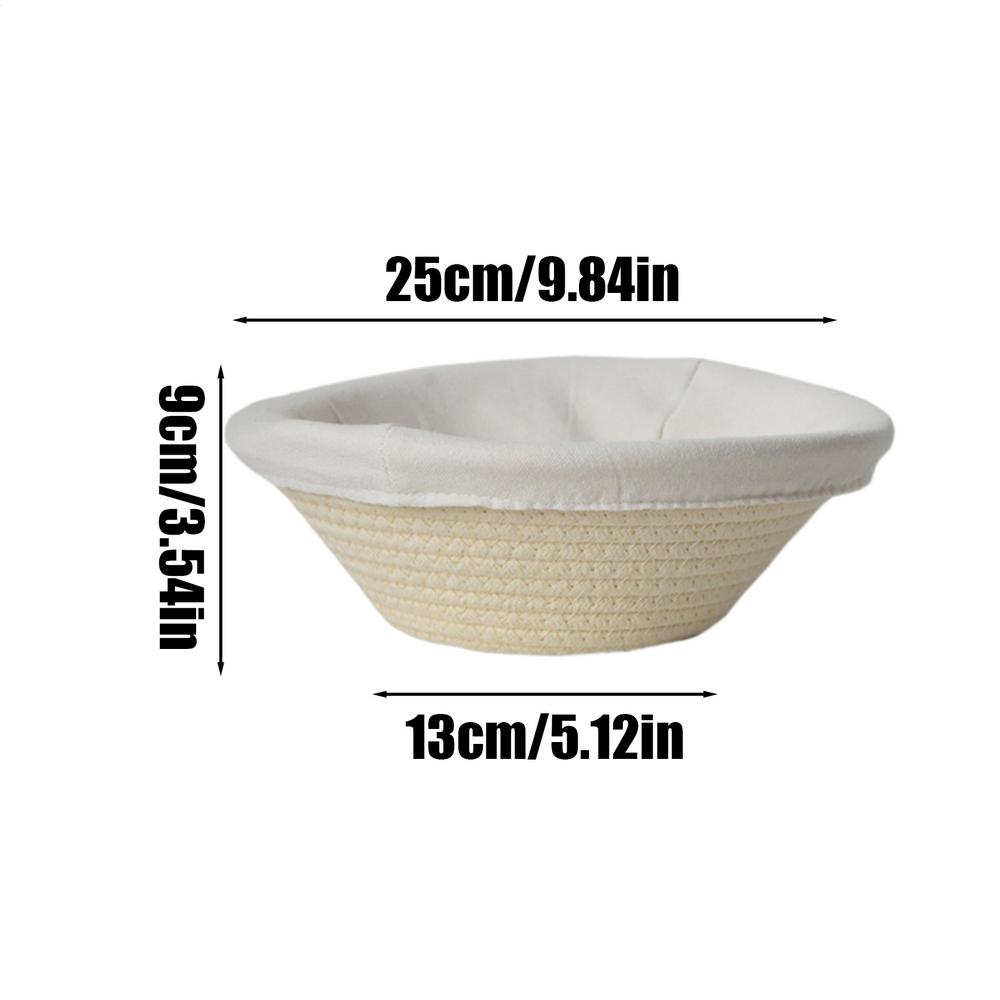 Round or Oval Bannetons for Home Baker Bread Proofing Basket Cotton Rope Dough Fermentation Basket Bread Baking Tools