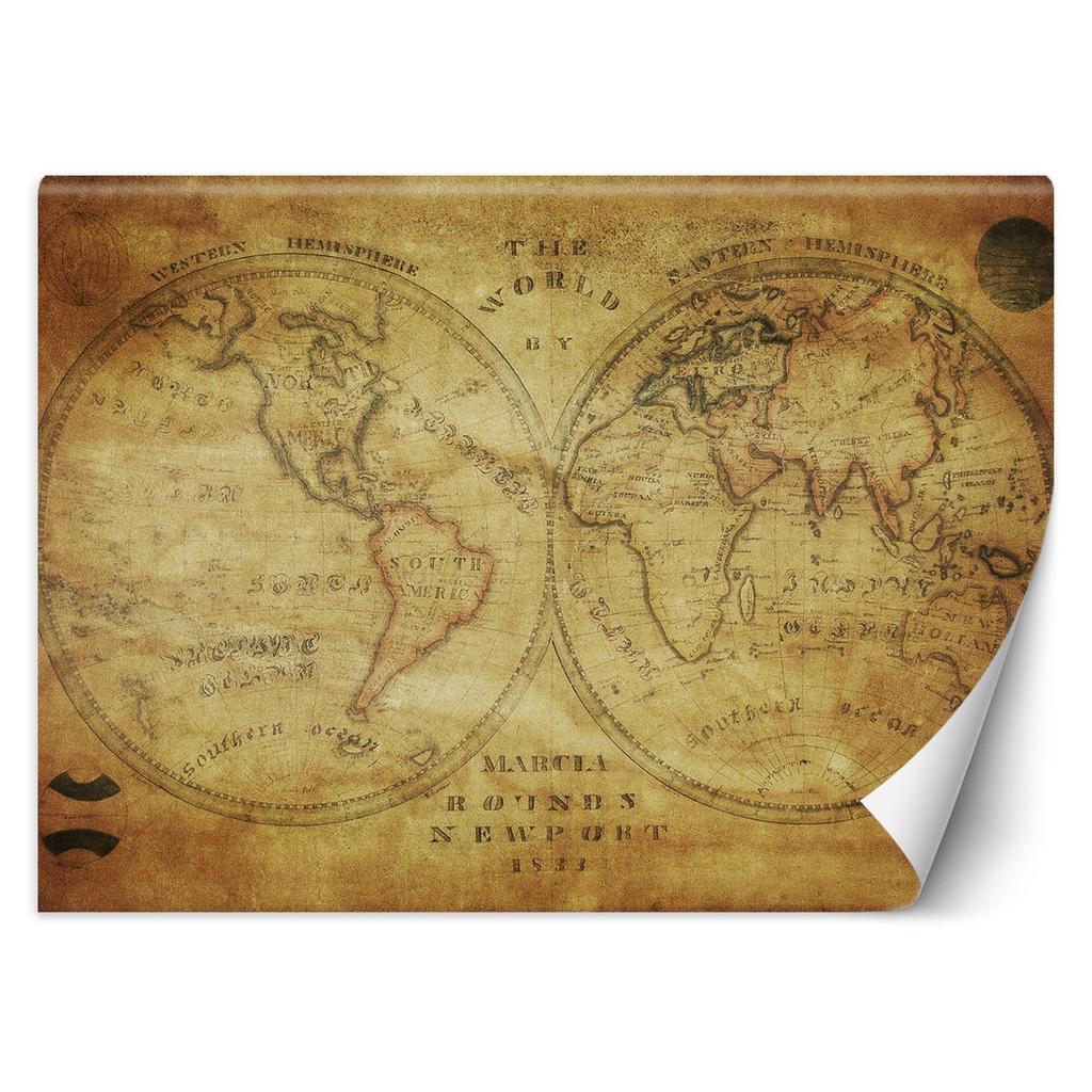 Wallpaper Old Vintage World Map