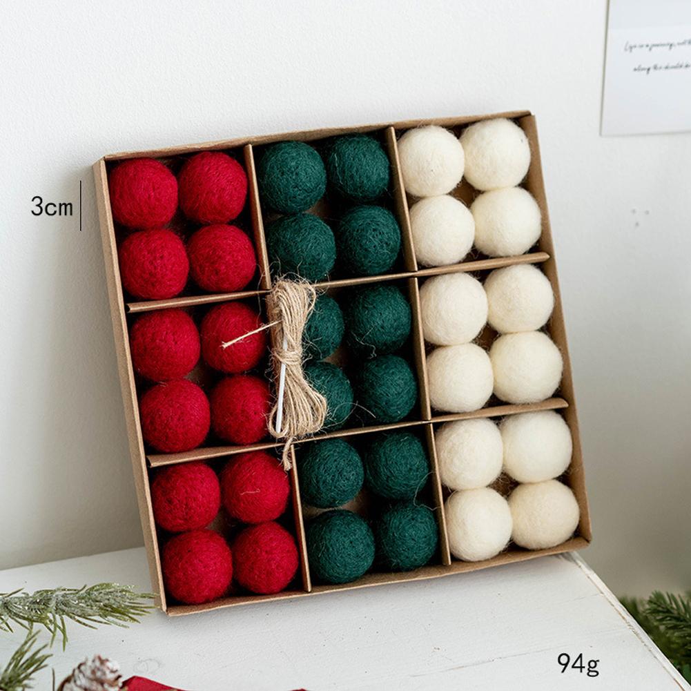 Wool Felt Craft Balls for Christmas and Special Events Decor