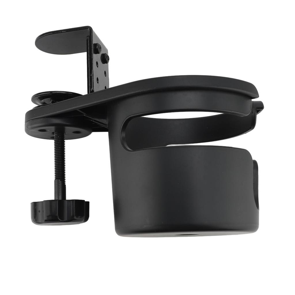 Desk Cup Holder Rotating Clip On Bottle Organizer Storage Rack for Coffee Drink Mugs Water Bottles