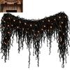 Warm White LEDs Gothic Vine Garland with LED Lights Artificial Autumn Hanging Display  Mantel Decor