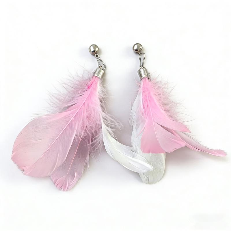 Cat Scratch-Proof Suction Cup Teaser Toy with Feather & Bell