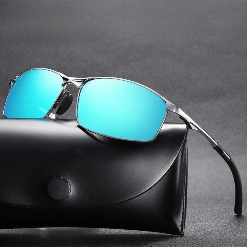 Metal Frame Polarized Sunglasses Pochromic Lenses Night Vision Sun Glasses for Sports Cycling Fishing Driving Camping Etc