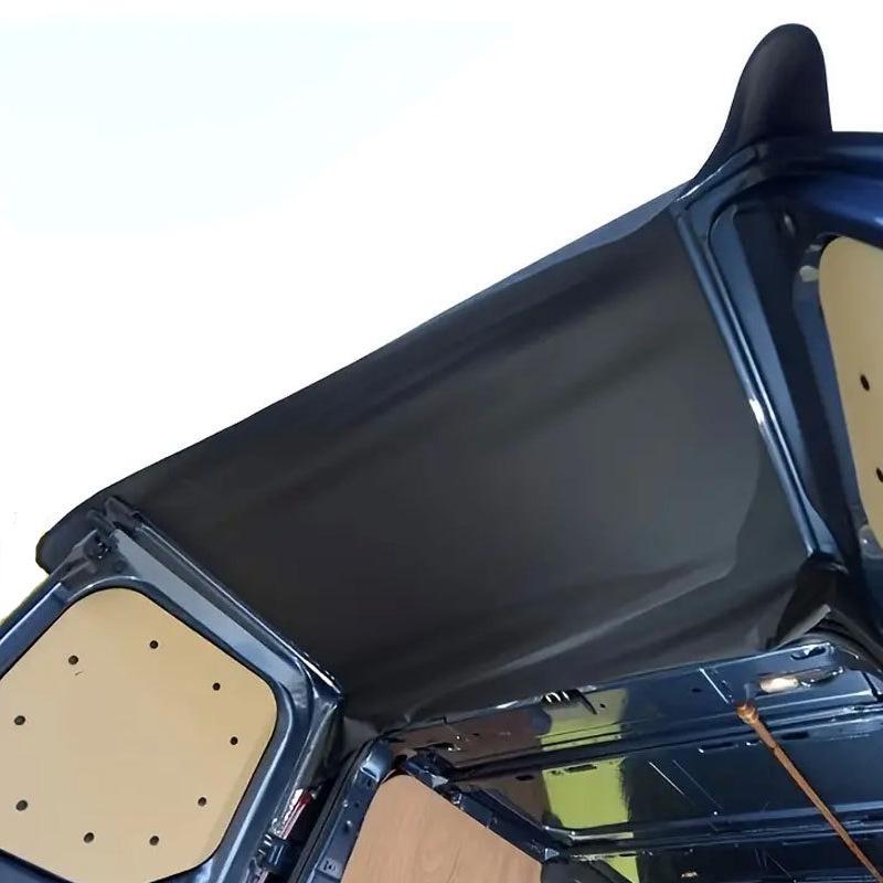 Black 600D Oxford Cloth Rear Door Sun Visor & Awning for Large Vehicles