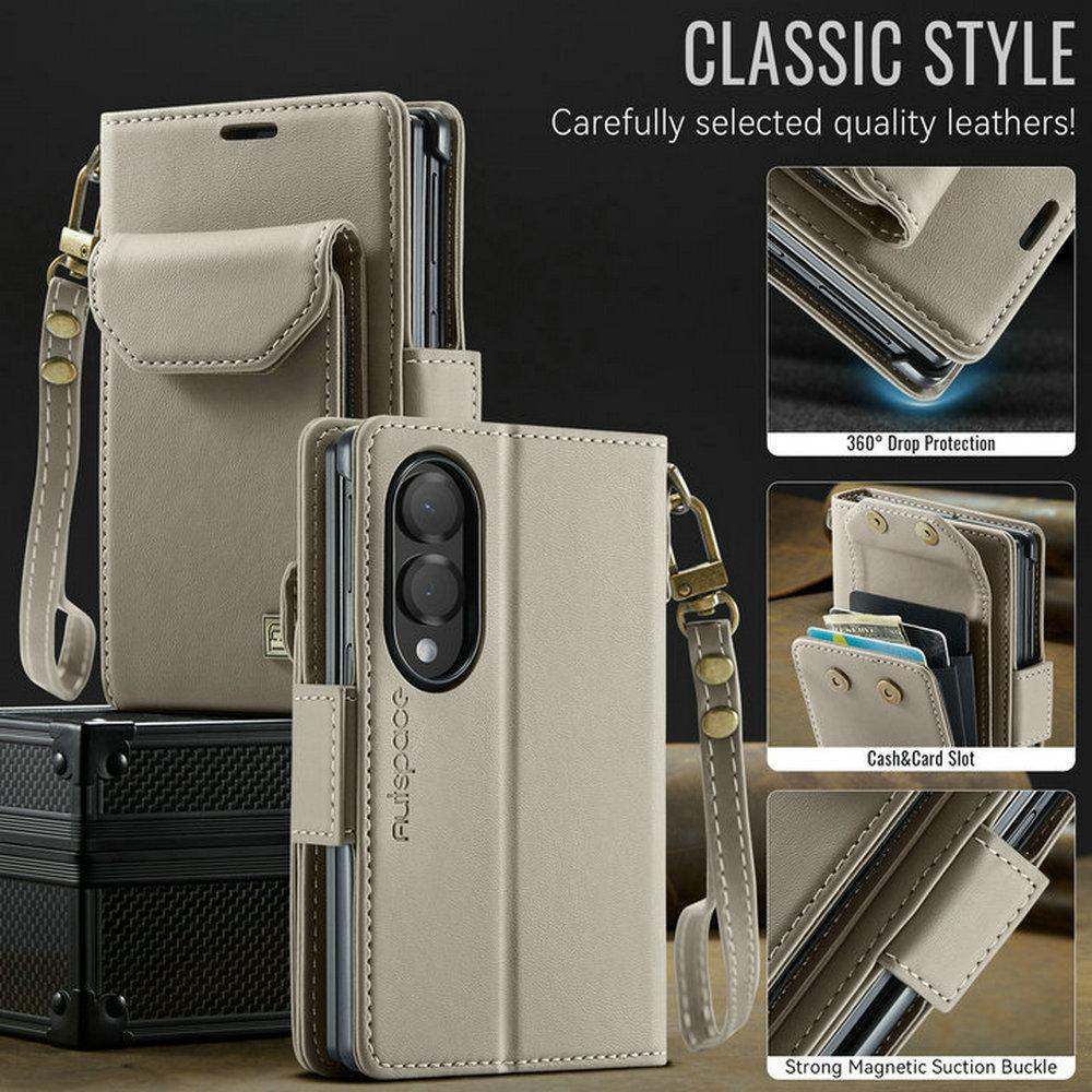 Z Fold8 5G Fodral för Samsung Galaxy Z Fold 8 Rem Läderplånbok Funda För Galaxy Z Fold8 Stötsäkert Skydd