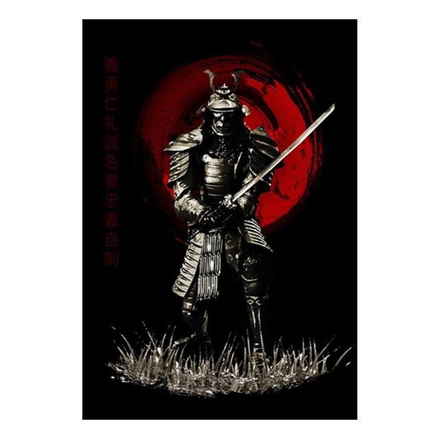 Japonský starověký vojenský velitel plakát vinobraní malba na plátně nástěnná malba v domácí výzdobě obývacího pokoje bez rámečku