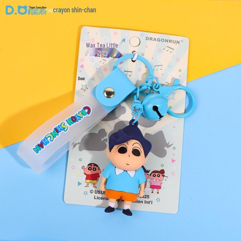 Crayon Shin-chan Keychain: Anime Backpack Charm & Student Gift