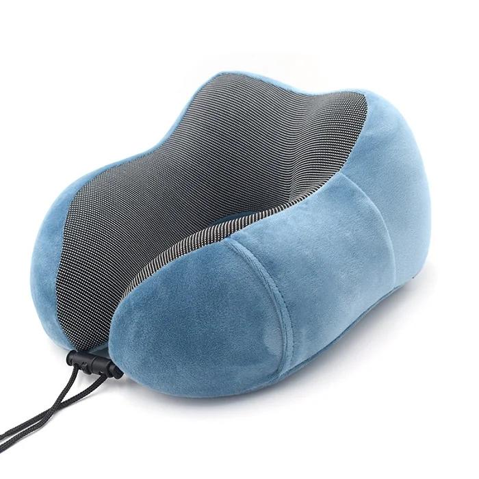 1PC U Shaped Memory Foam Neck Pillows Miękka, powolna poduszka podróżna do podróży kosmicznych Solid Neck Cervical Healthcare Bedding Drop Shipping
