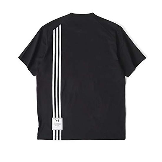 

Weissly Back 3 Stripe H16334 H16335 Футболка с коротким рукавом Y-3 Футболка мужская [S-черная(H16334)]