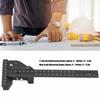 BIKING Carpentry Marking Ruler, Woodworking Ruler, Aluminum Alloy T-Type Scriber, Carpentry Measurement Marking Gauge Tool, Black