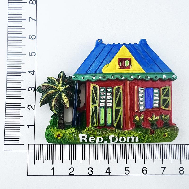 Dominikanische Republik Kühlschrankmagnete Kreativ Meerblick Haus Reise Souvenirs Kühlschrankaufkleber Heimdeko Hochzeitsgeschenke