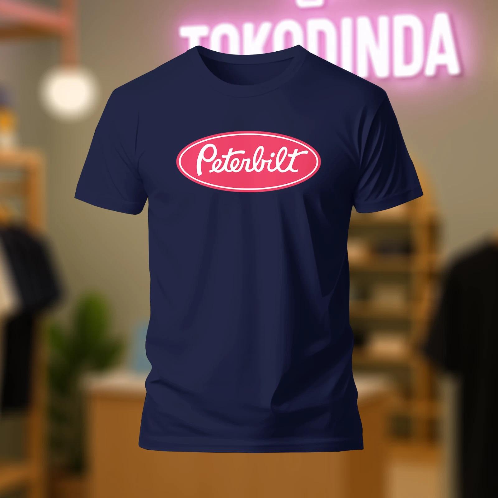 Peterbilt Truck Red logo T-Shirt Funny Made In USA S-5XL XL