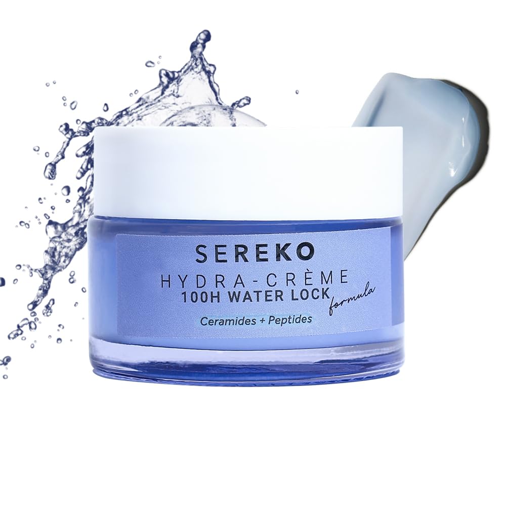 SEREKO Hydra Creme Увлажняющий крем с керамидами для лица - Восстановление кожного барьера и длительное увлажнение до 100 часов | Пептид + Керамиды Гелевая формула