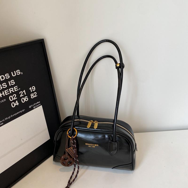 Korean Version Retro Large-capacity Tote Bag Women's 2025 Autumn New Fashion Single Shoulder Underarm Commuter Pillow Bag Women