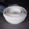 Pure White Ceramic Bowl: Edge Protector Noodle, Rice, Soup, Porridge Bowl for Household and Restaurant Tableware.