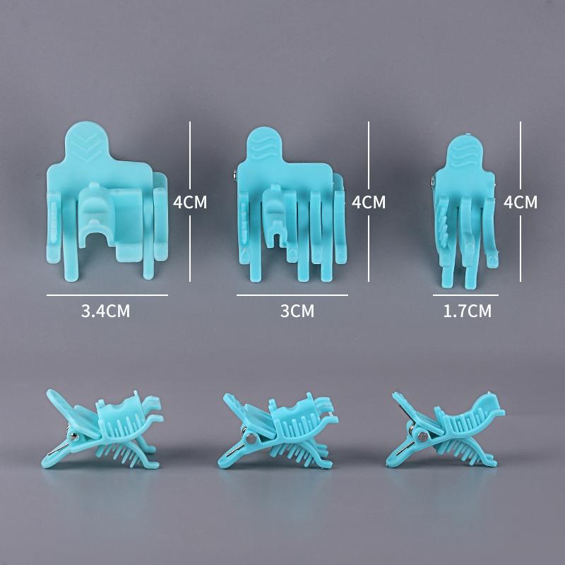 25Pcs M/L Reusable Perm Hair Clip Man Hair Curl Styling Clamps Barbershop Salon Hook Loop Hair Rollers Short Hairs Perm Tools