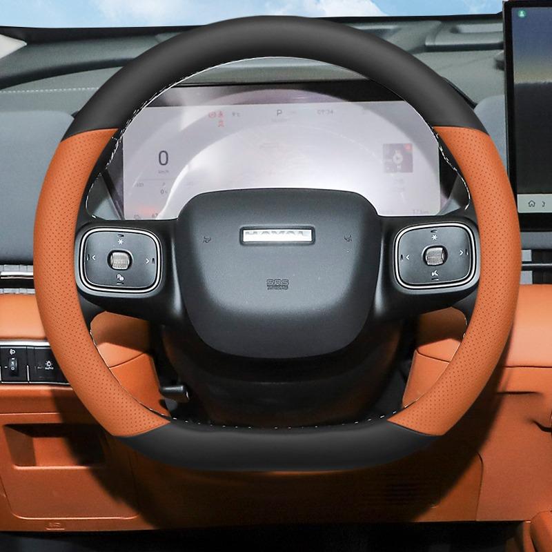 For Haval Menglong Raptor 2026-2026 Car Steering Wheel Cover Leather Ultra-thin Anti Slip Car Handle Covers Interior Accessories