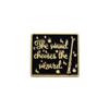 Accessories - HALF MOON BAY - Pin La Baguette Choisit Son Sorcier - Enamel and Metal - 3 X 3 Cm - Official Harry Potter License