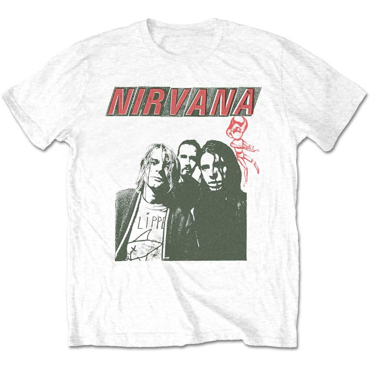 

Band Nirvana graphics 100cotton unisex shirt 2026 Summer New Oneck Unisex Y2k Short Sleeve Retro rock commemorate Tshirt fan gift L