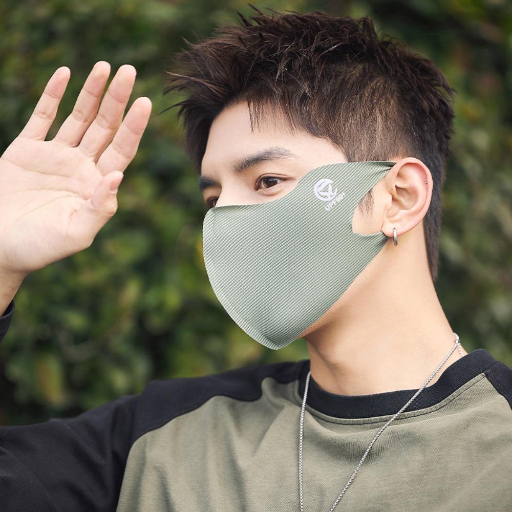 Sunscreen Face Scarf Traceless Face Cover Summer Face Gini Mask Breathable Ice Silk Mask  Outdoor