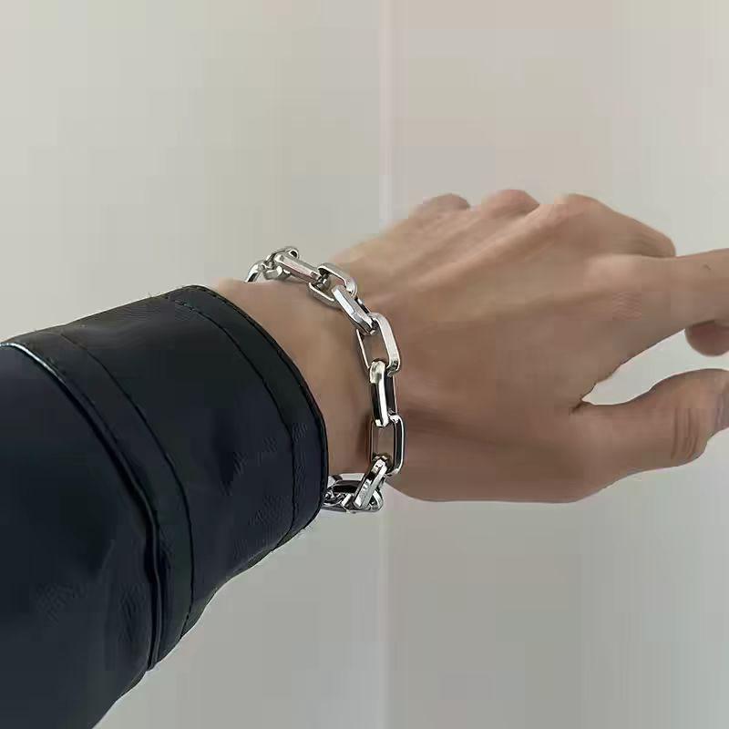 O-splicing Cuban Bracelet Men's and Women's Ins Hip-hop Does Not Fade Domineering Street Rough Chain Men's Jewelry 2026