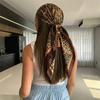 2026 New Fashion Leopard Print Silk Hairbands Scarf Women Elagant Bandana Neck Kerchief Head Bands Foulard Female Scarfs