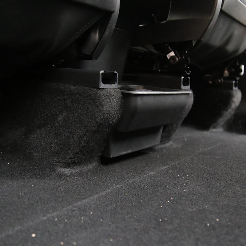 New For Tesla Model 3 Y 2024-2024 Car Rear Storage Box Flocking/ABS Organizer Containers Auto Interior Modification Accessories