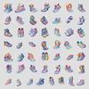 50 Rainbow Shoes Series Graffiti Stickers DIY Stationery Stickers Water Cup Computer Suitcase Waterproof Decorative Stickers