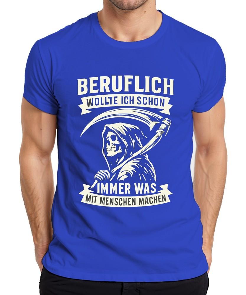 Always Wanted To Do Something With People Grim Reaper Humor Gothic Retr Unisexs Tshirt
