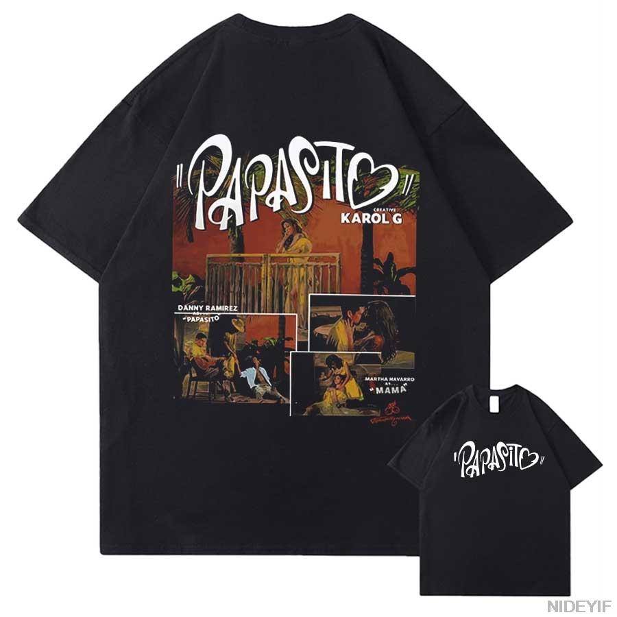 

Karol G Merch Tropicoqueta 2025 T shirt for Men Women Hiphop Streetwear Oversized Tops 100 Cotton TShirt KG21 S