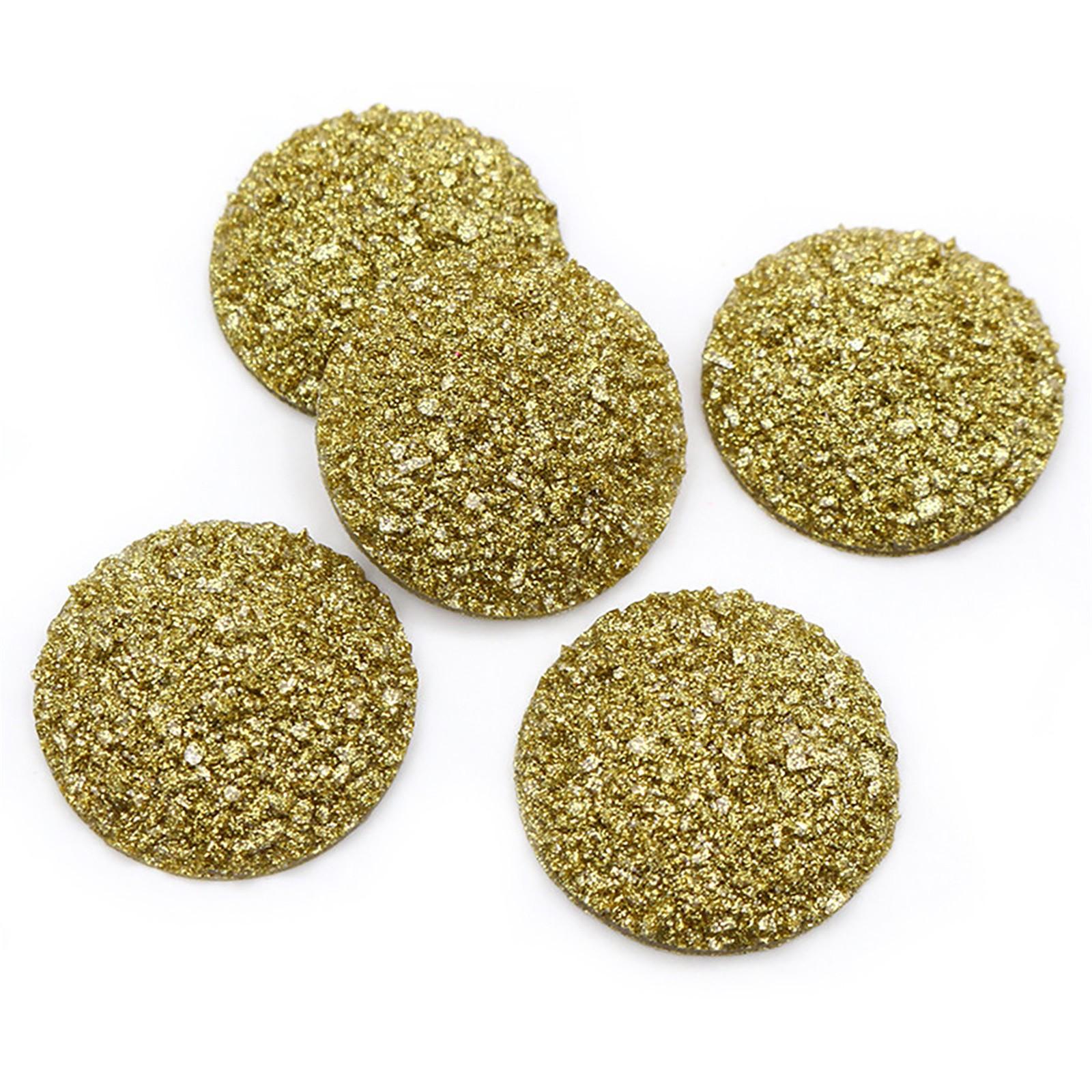 

Новые 20 шт. 20 мм блестящие смоляные круглые неровные поверхности плоские стразы украшения DIY свадебные аппликации пуговицы W43 One Size золотой