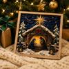Christian Home Decor Projects 3D Fabric Poke Art Kit for Adults Faith Inspired Holiday Craft Kit DIY Christmas Wall Handmade Religious Gift Layered