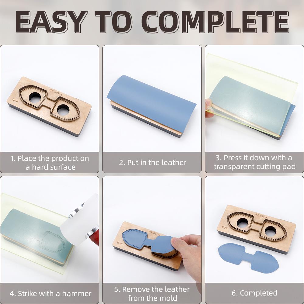 1pc leather cutting die, DIY leather handicrafts carving tool for manual making leather zipper pull & decorate hanging ornaments