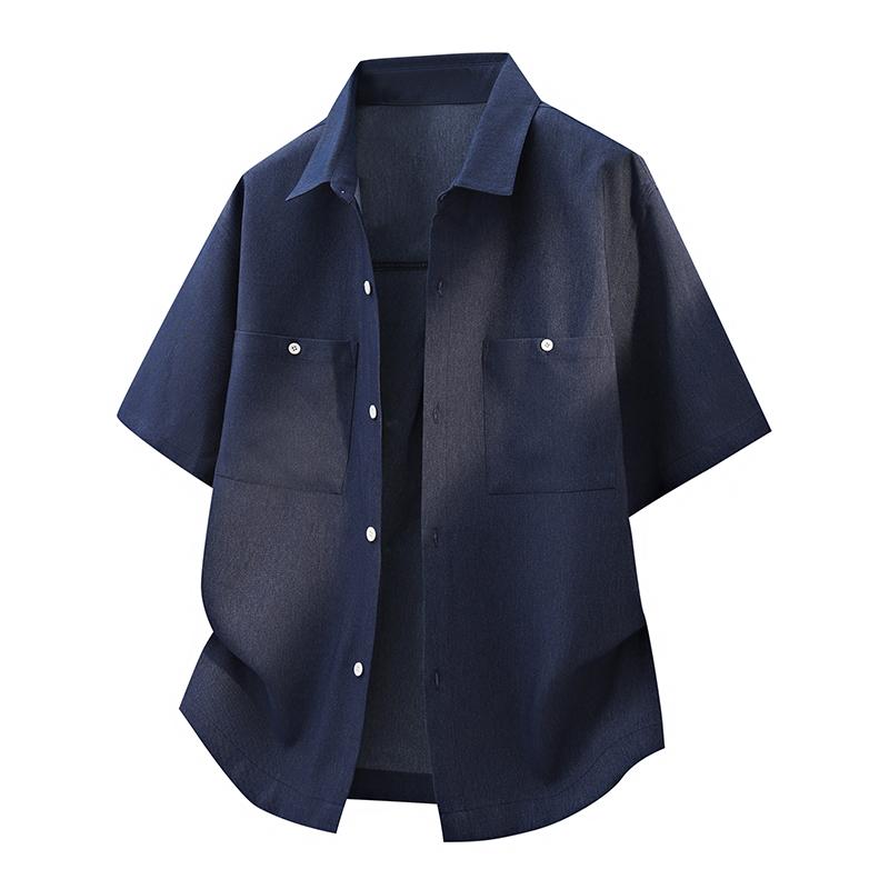 Summer Plus Size Collar Lined Shirt, Outdoor Lightweight, Breathable and Loose Shirt