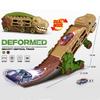 Mini Dinosaur Hauler Track Toy Transport Morphed Track Ejection Model Car Gift for Kid Boy