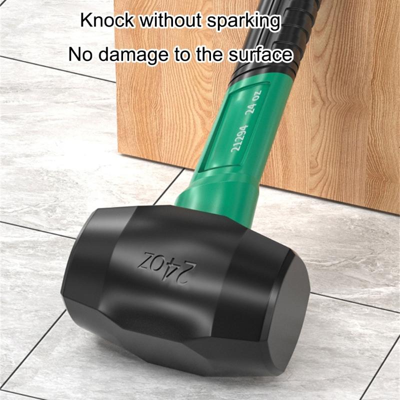 Shock Absorbing Rubber Mallets With Industrial Construction Suitable For Flooring Tile Furniture Assembly Home Projects