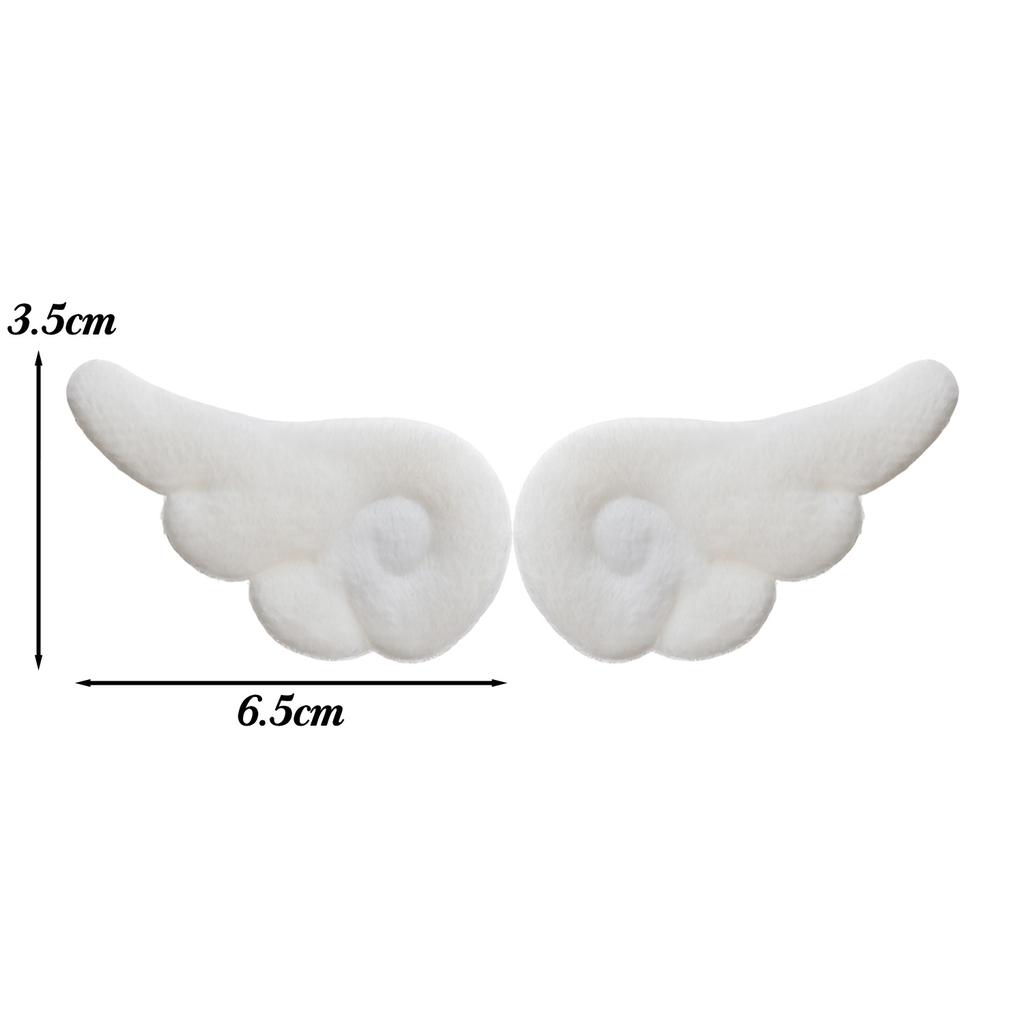 8/2pcs Ins Double-sided Angel Wing Broochs High-value Hair Clips DIY Plush Wings White Blue DIY Material