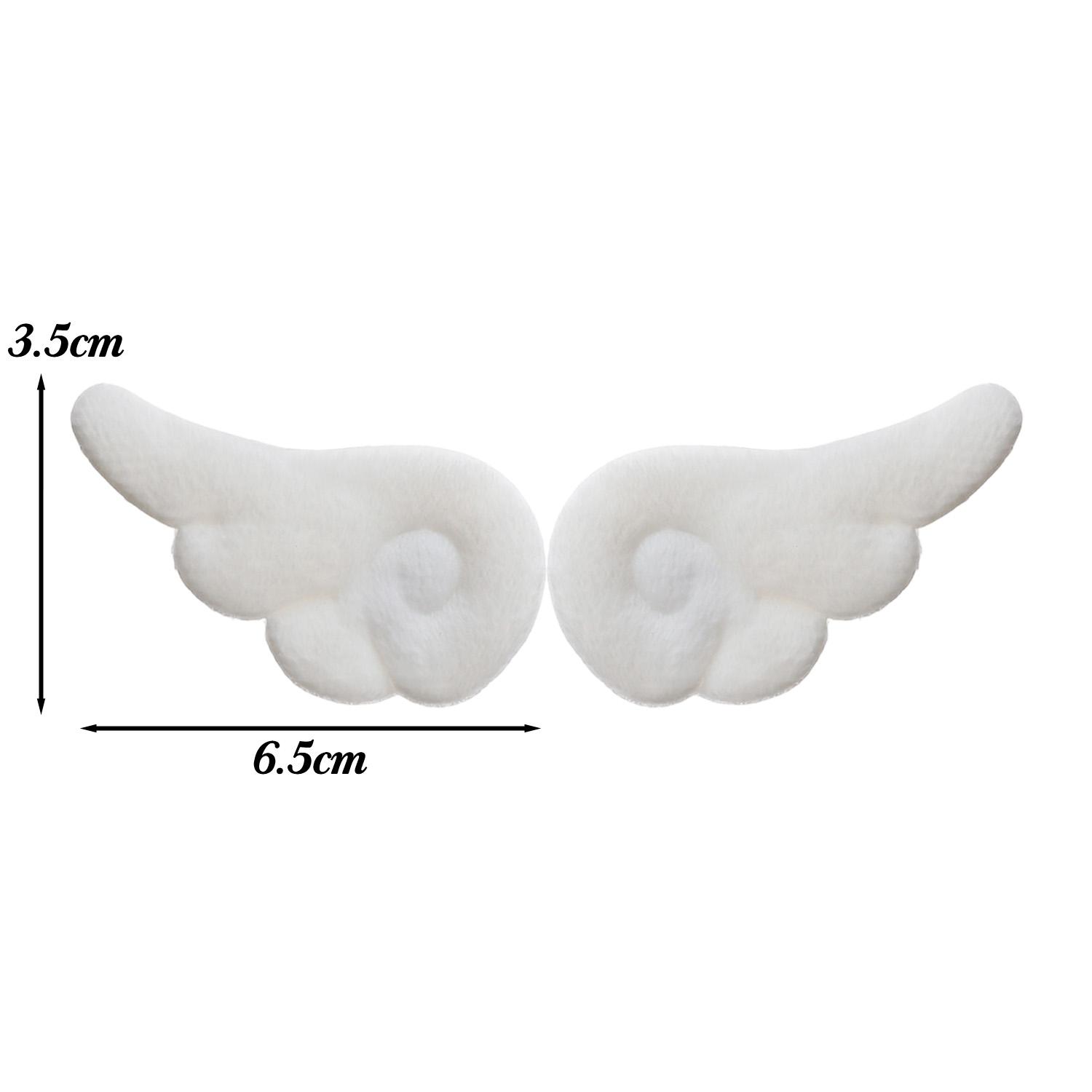 

8/2pcs Ins Double-sided Angel Wing Broochs High-value Hair Clips DIY Plush Wings White Blue DIY Material