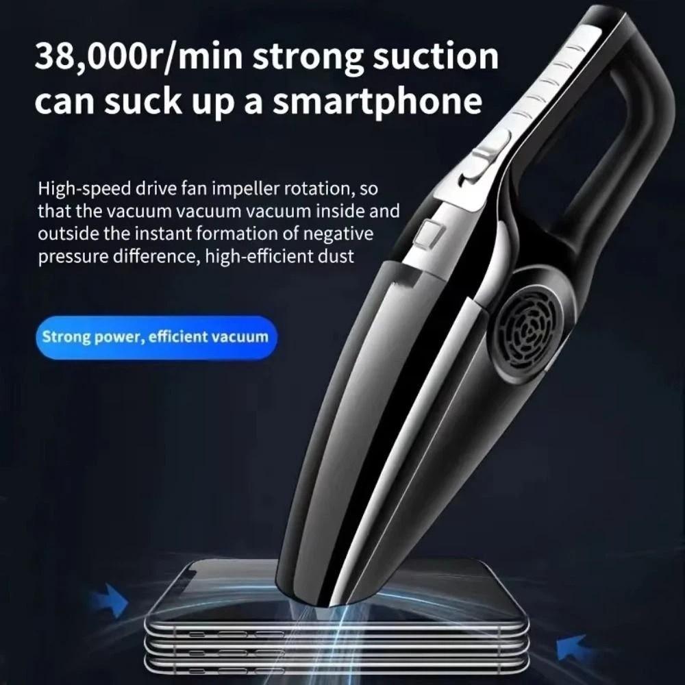 Dry Wet Dual Use Car Vacuum Cleaner Strong Suction Car Interior Vacuum Small Cars