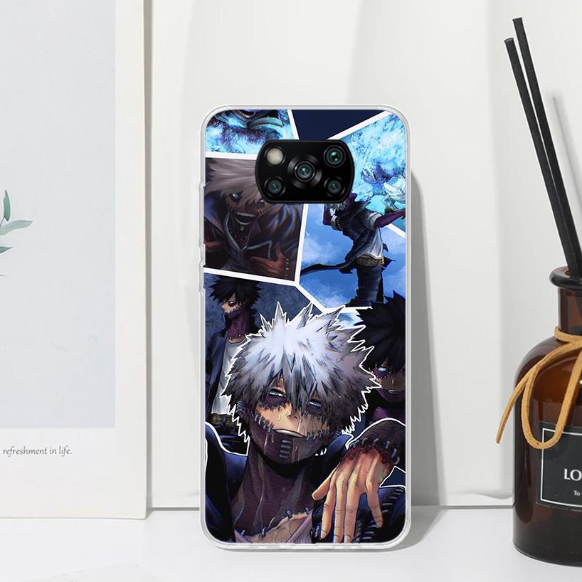 My Hero Dabi Bnha Phone Case For Xiaomi Poco X7 X6 X5 M7 M8 Pro F7 Ultra Redmi 15C 15 13C 13 12C 12 10 10C 10A Art Fundas Poco X
