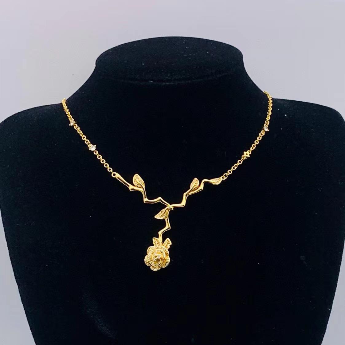 

Pearl & Diamond Letter Necklace for Women