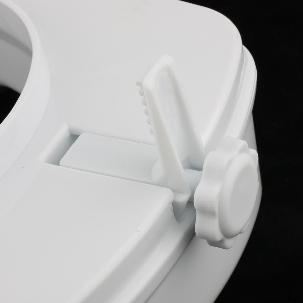 Standard Toilet Seat Riser Raised Elevated Elongated Lifter Extender