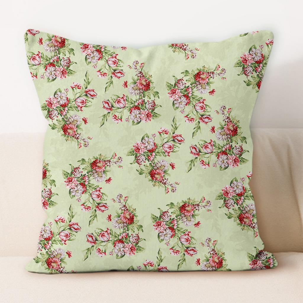 Ins Style Retro Floral Pillowcase Soft Fabric Sofa Cushion Cover Bedroom Decor Pillow Case