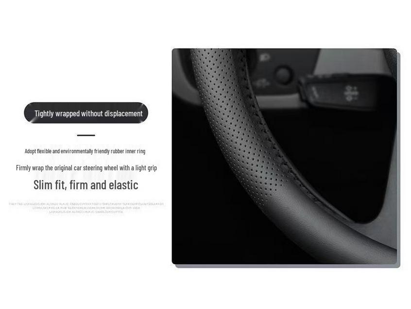 Nappa Leather Ultra-Thin Breathable Steering Wheel Cover for Mercedes C260L/E300L/GLC300L/GLB20