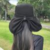 UPF50+ Womens Sun Hat Summer Ponytail Opening Wide Brim Foldable Travel Beach Fishermans Hat for Outdoor Activities