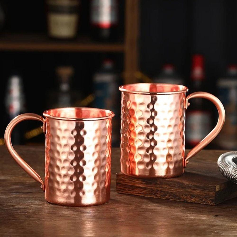 

430 мл медная пивная кружка с кованым узором чашка для коктейлей портативная чашка для кофе подарок серебряный