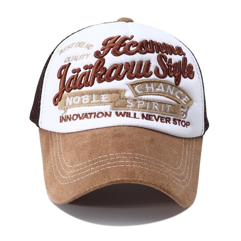 Trucker Ventilated Permeable Air Hat Snapback Adjustable Men For Cap Baseball Mesh Stitching Stitched Embroidered Alphabet Y2K Summer New Brand