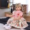 60 Cm Reborn Baby Girl Toy Cloth Body Realistic Princess Newborn Baby Dolls Kids Birthday Christmas Gifts Suit for 7+ Years