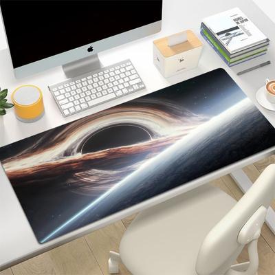 Space Earth Starry Sky Mouse Pad Gamer Pc Gaming Accessories Rubber Mat XXL Space Deskmat Keyboard Cabinet Mause Laptops Mats